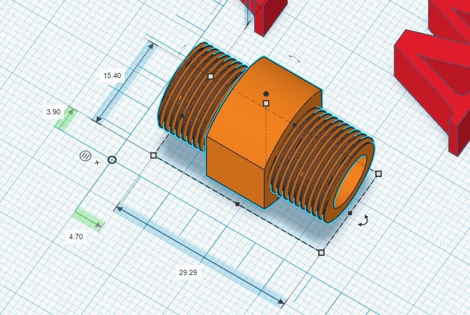 14mm CCW TO 14mm CCW thread adapter