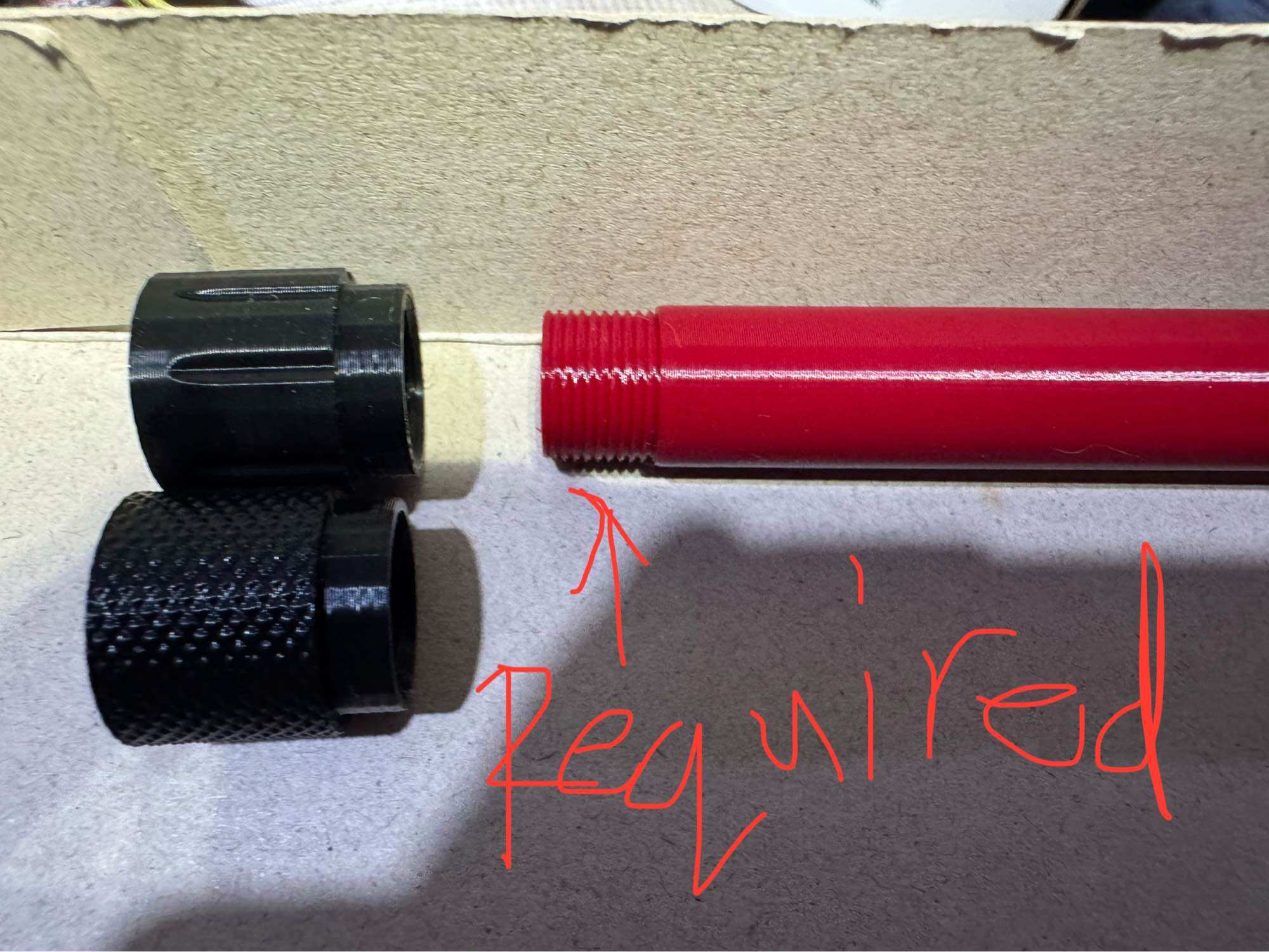 3d printed 14mm CCW thread protector