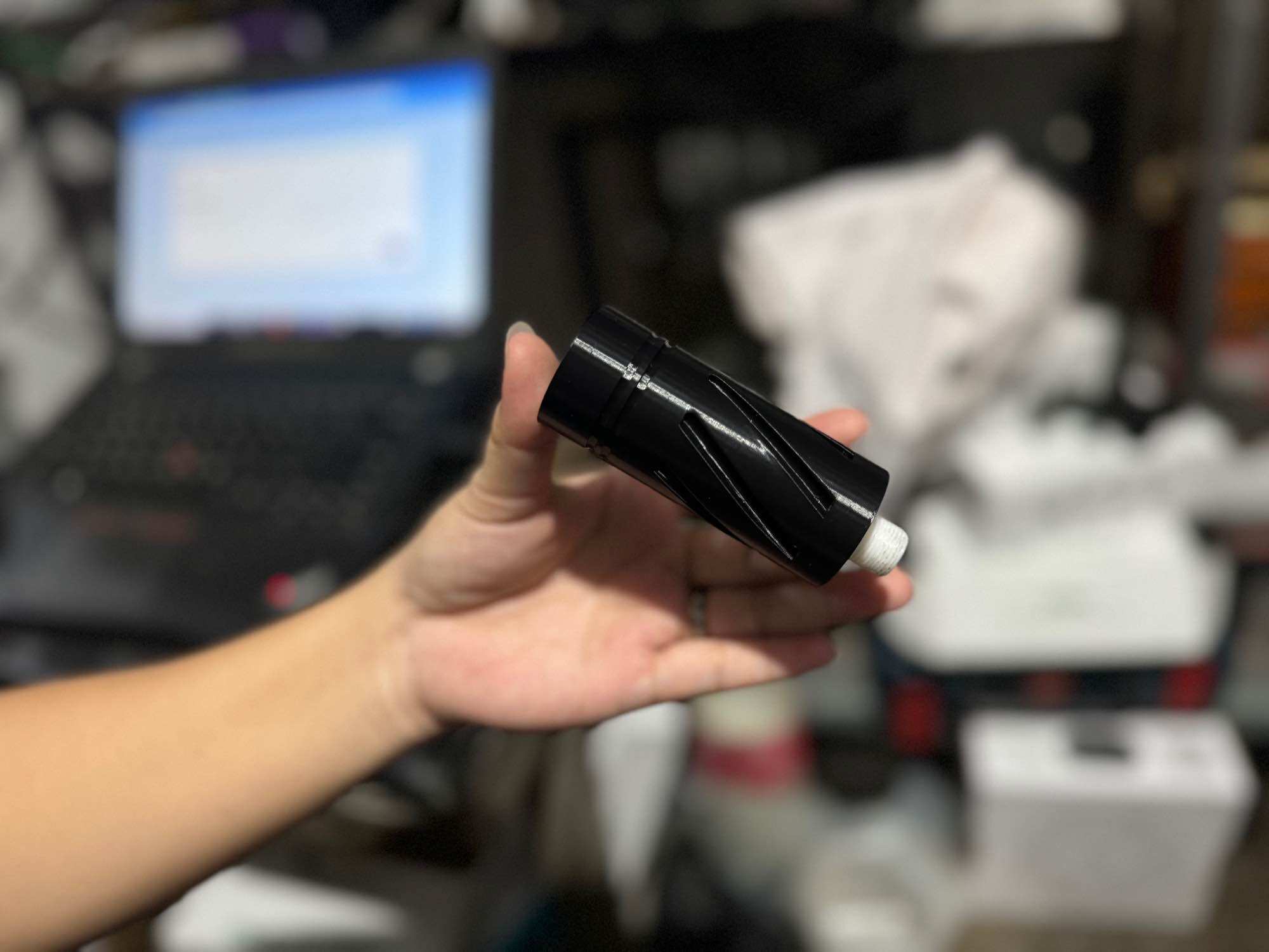 3d printed 3 inch Gel Blasters Hop TOY with threads for tracers