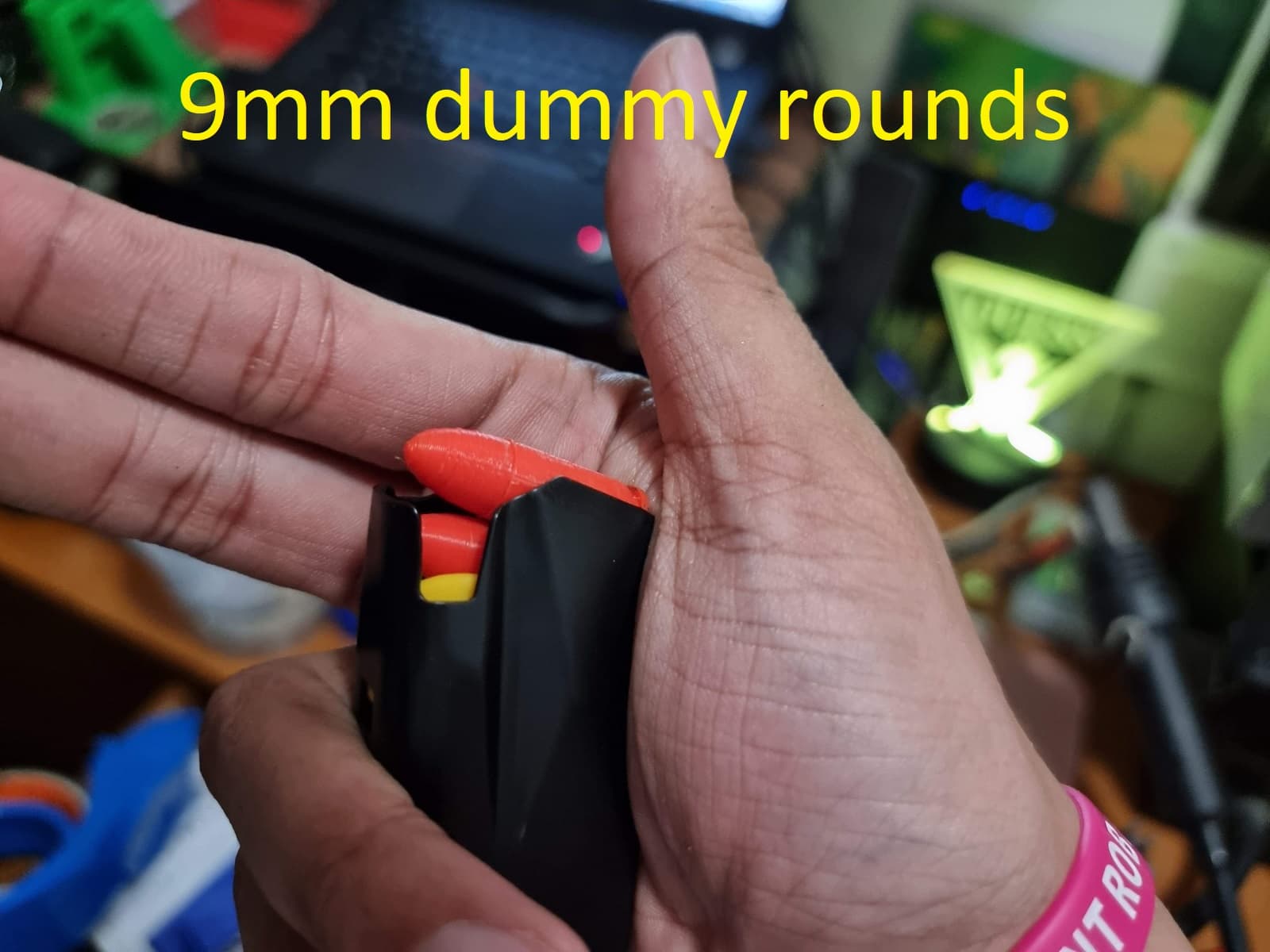 3d printed 9mm dummy rounds TOYs ONLY!!