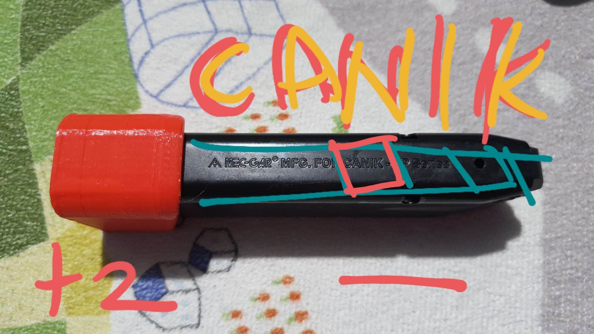 3d printed Caniks mags padz