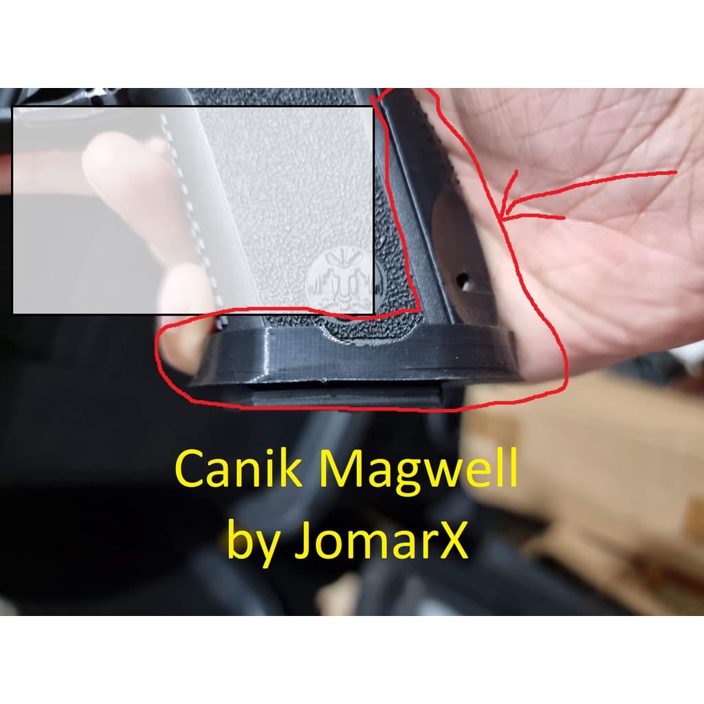 3D printed Caniks Mags well