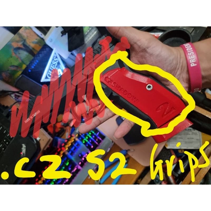 3d printed CZ shadow 2 grips (pair) for TOYS