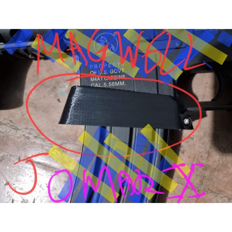 3D printed M.4 receiver magwell