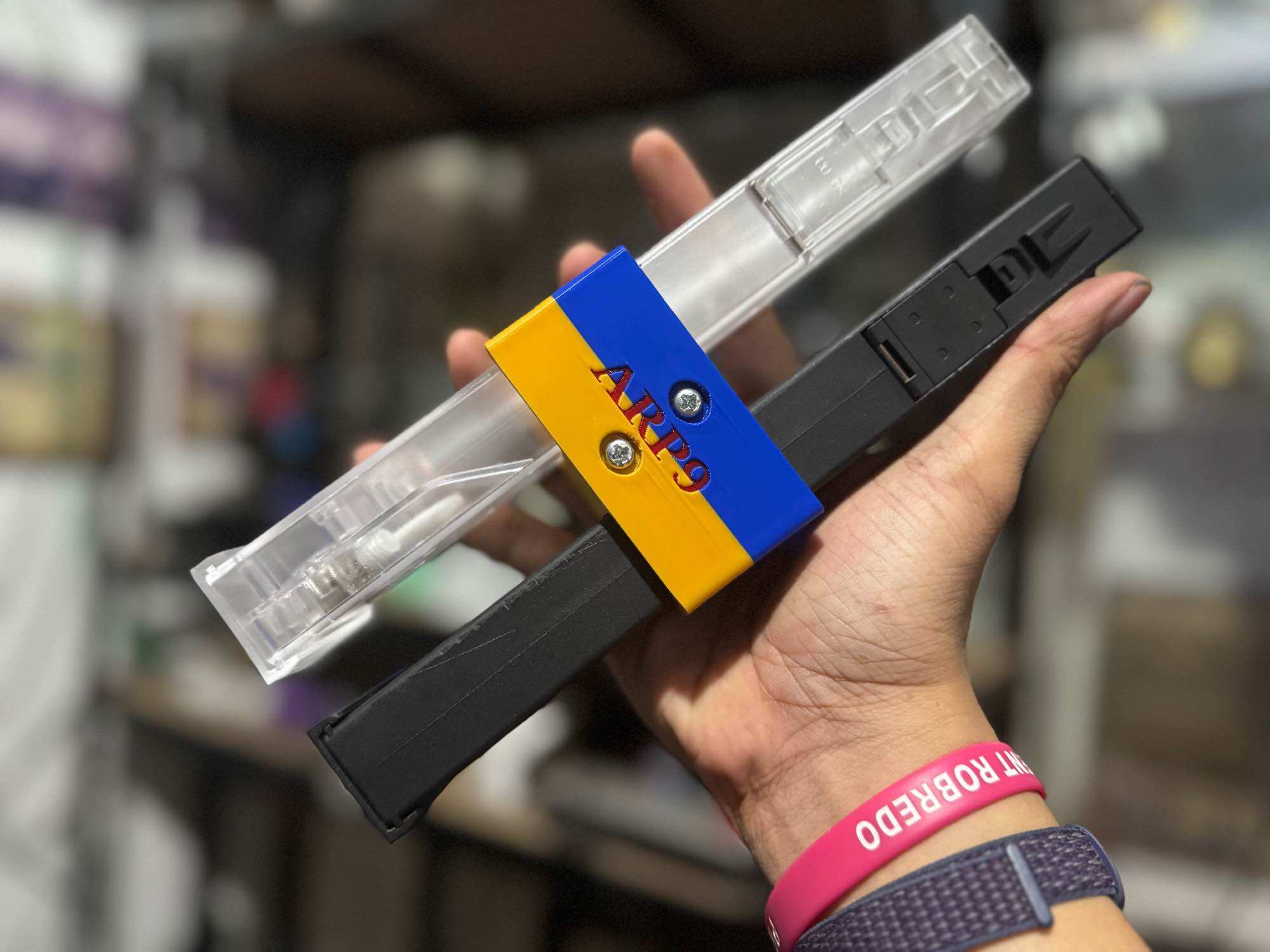 3d printed Mags clip for TG ARP9 Gel Blaster