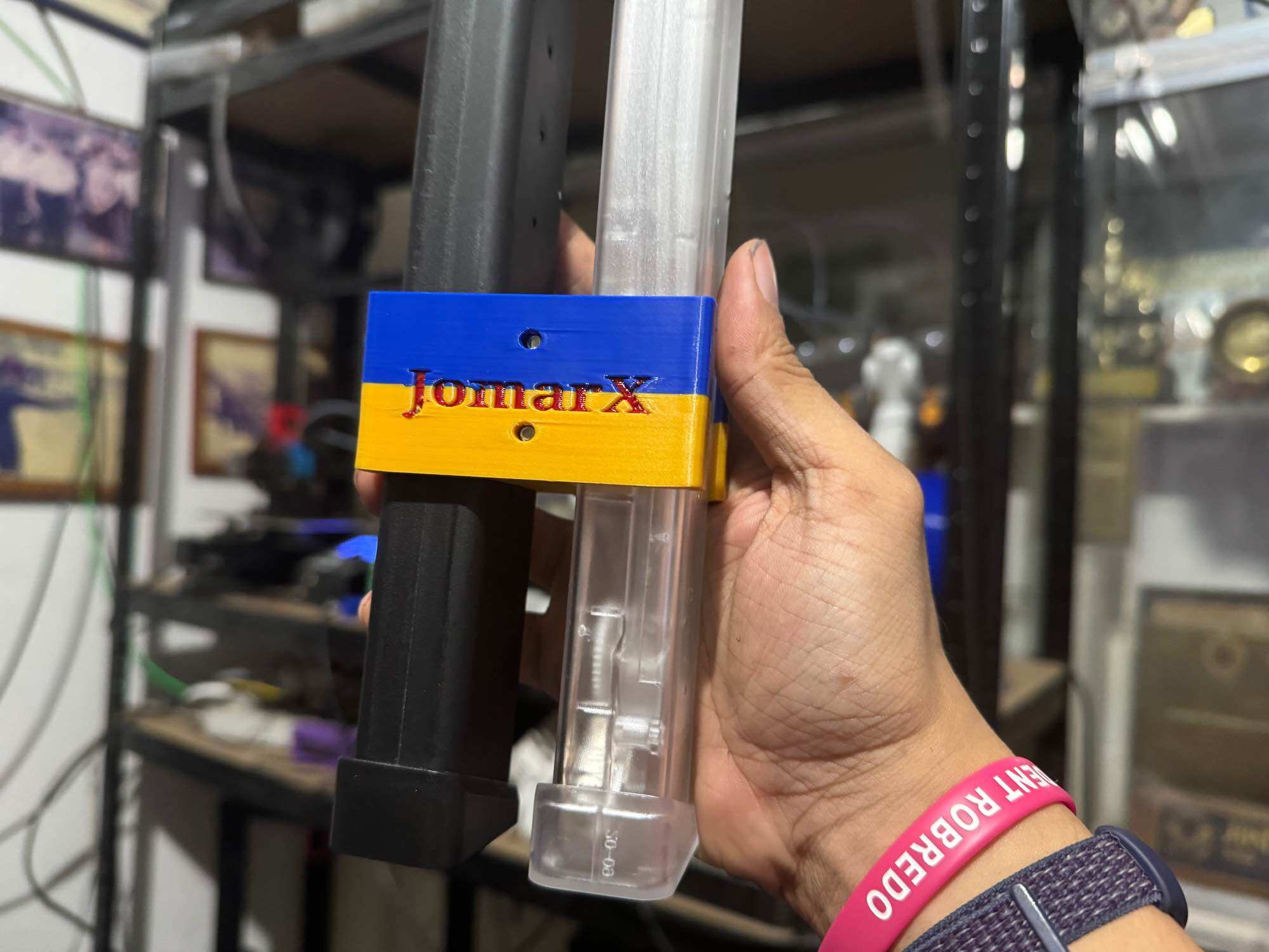 3d printed Mags clip for TG ARP9 Gel Blaster