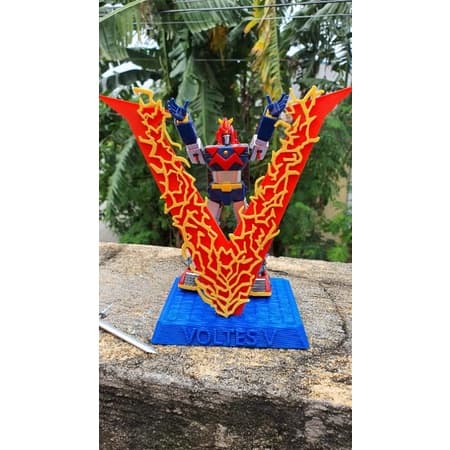 3d printed minipla Voltes V display base ONLY