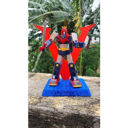 3d printed minipla Voltes V display base ONLY