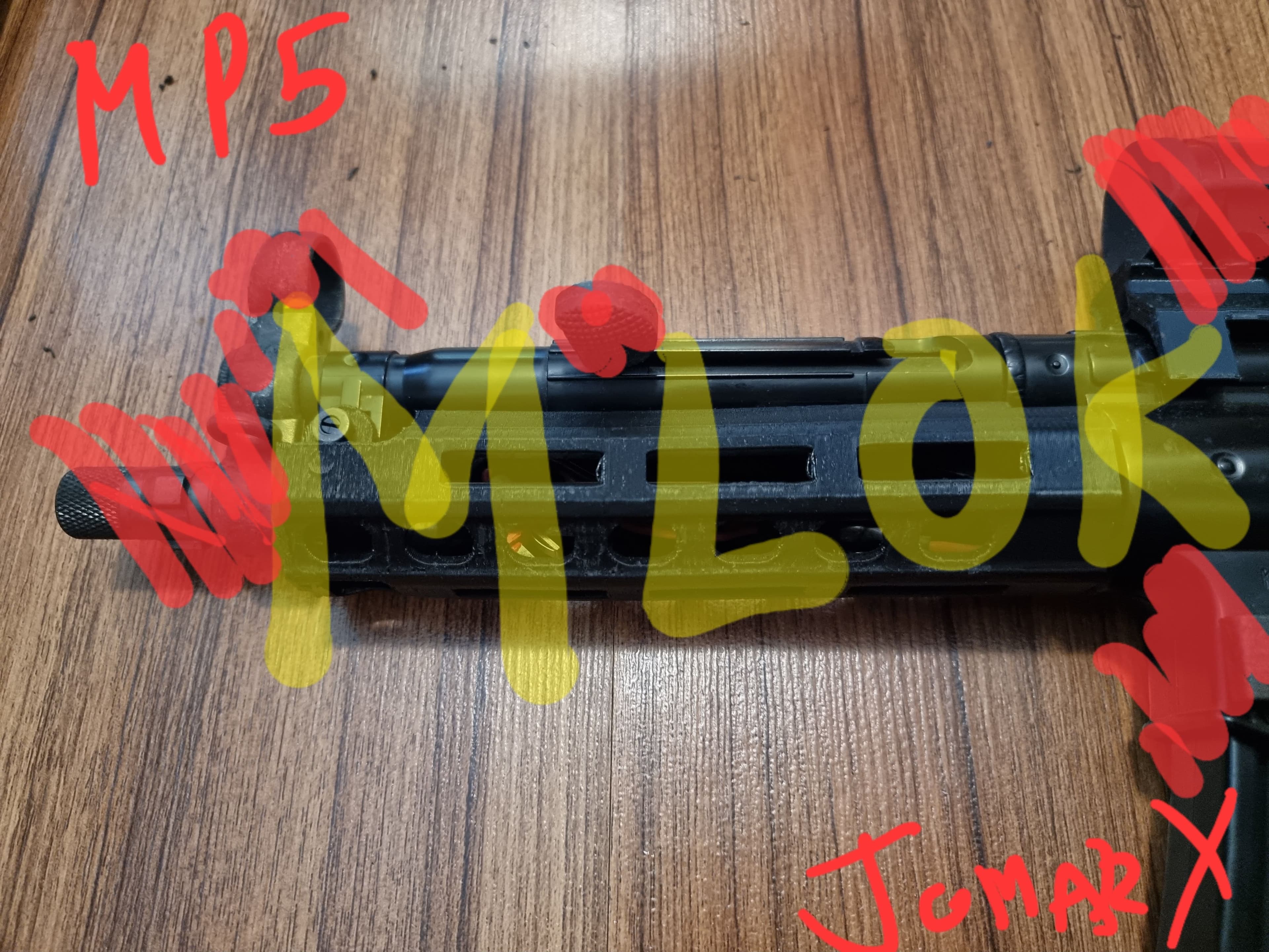 3d printed MP5 handzGuardz for SoftAir TM / JG or Cyma Mp5z Gel Blaster TOY