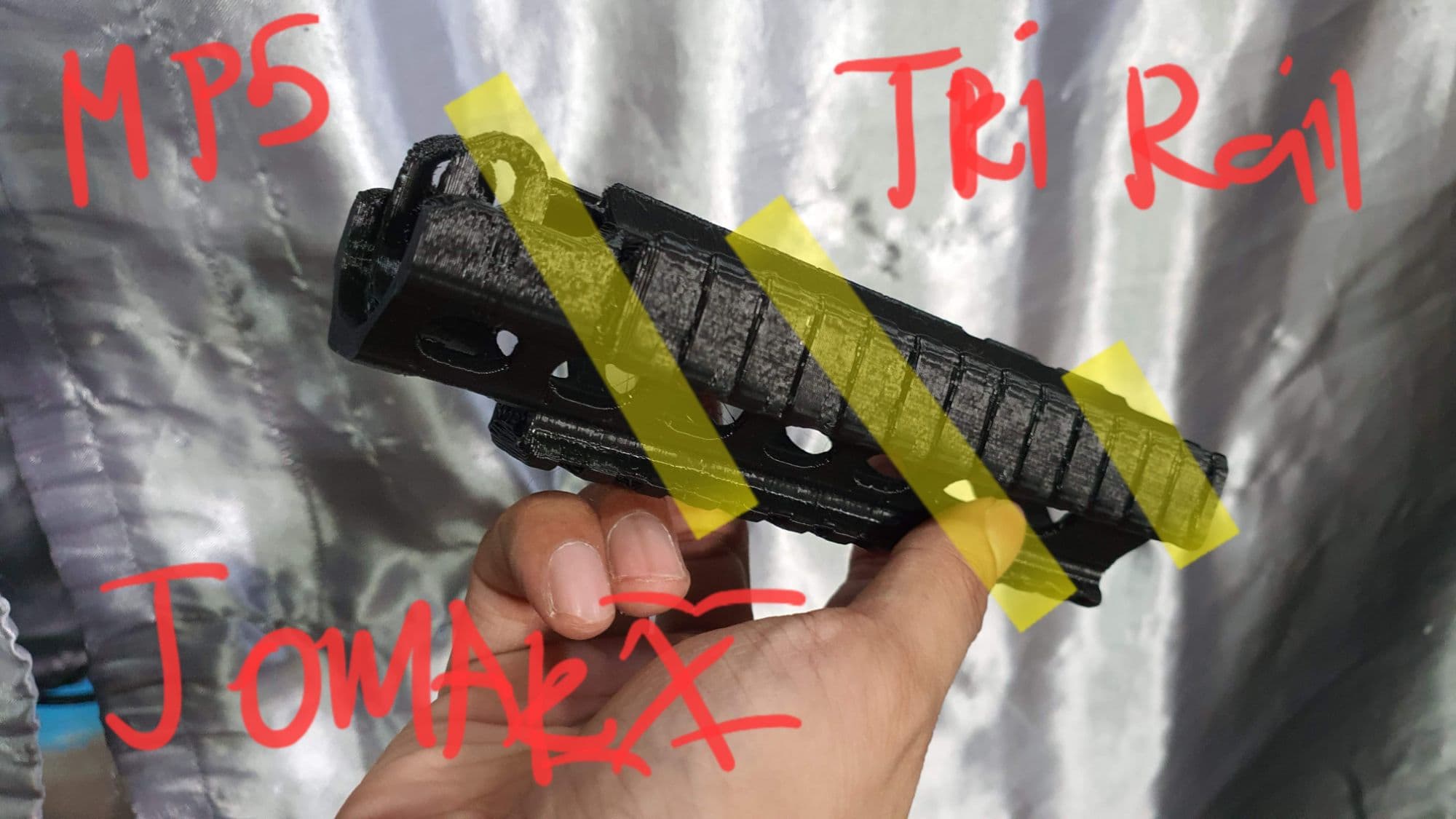 3d printed MP5 handzGuardz for SoftAir TM / JG or Cyma Mp5z Gel Blaster TOY