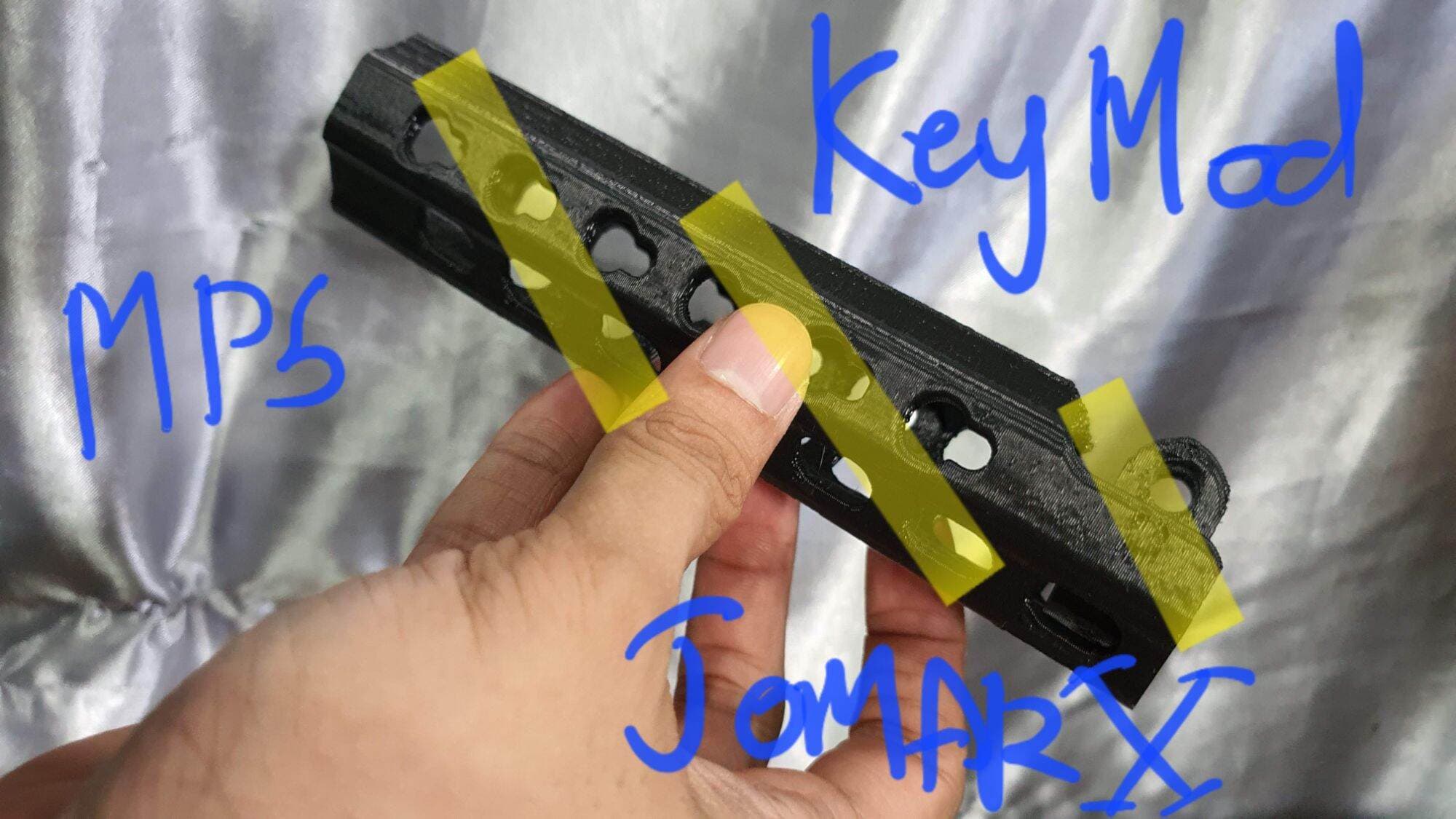 3d printed MP5 handzGuardz for SoftAir TM / JG or Cyma Mp5z Gel Blaster TOY