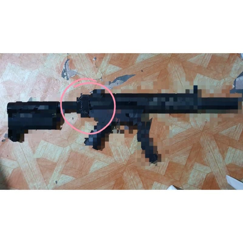 3d printed MP5 / MP5K PLASTIC TOY rear stock adapter
