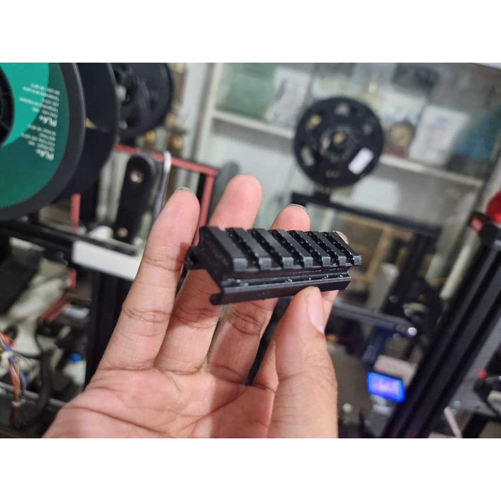 3D printed NERF to Pctny Rail connctor for TOY NERFs