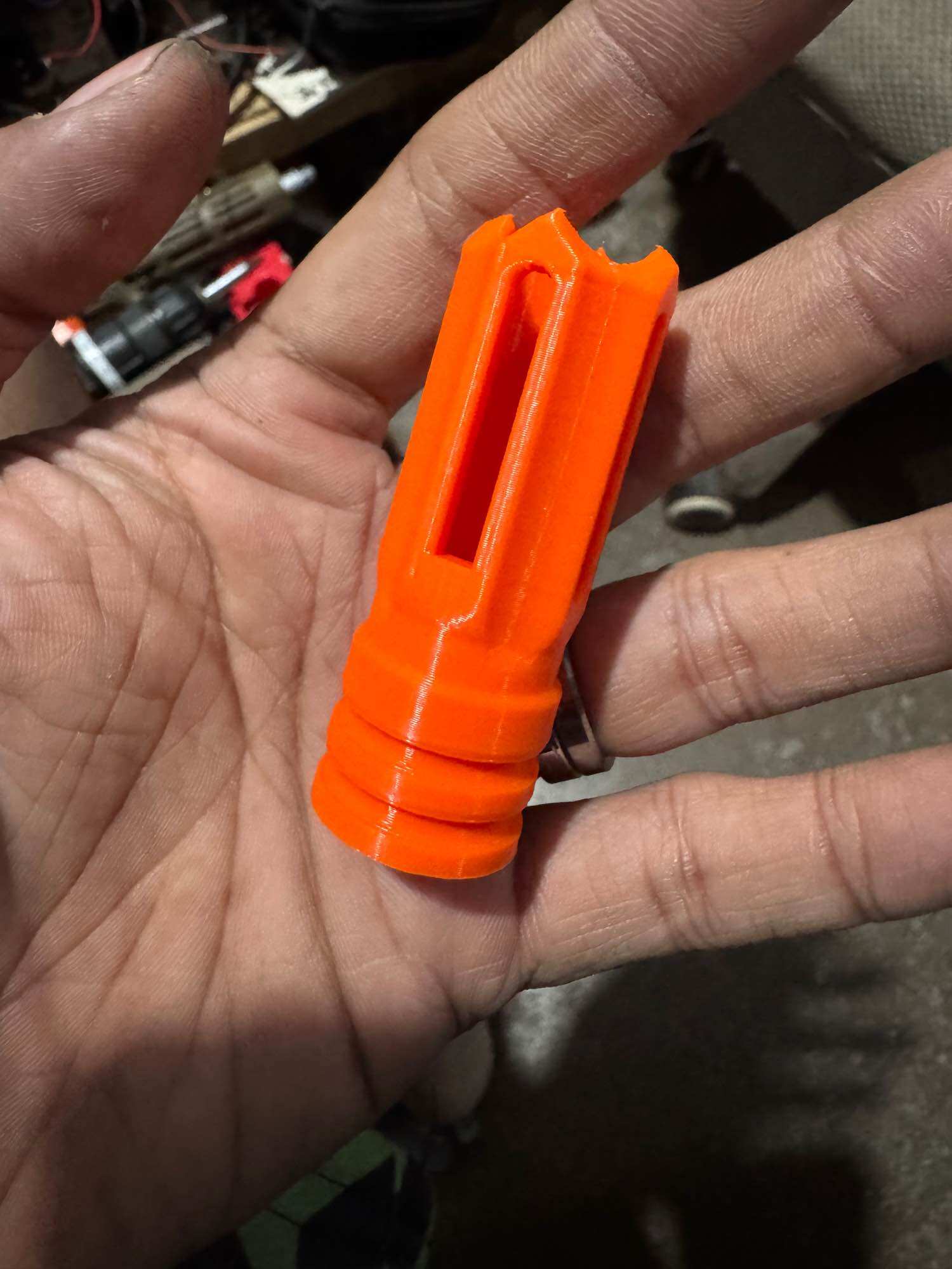 3d printed orange tip CCW 14mm flashhider soft air gel blasters TOYS