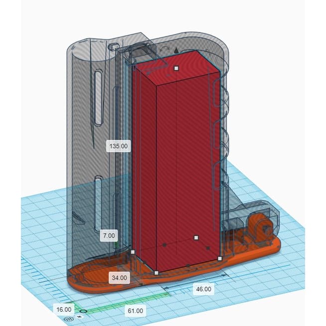 3d printed Rear Battery Stock for TM / JG / E&C for Softair / Gel Blaster