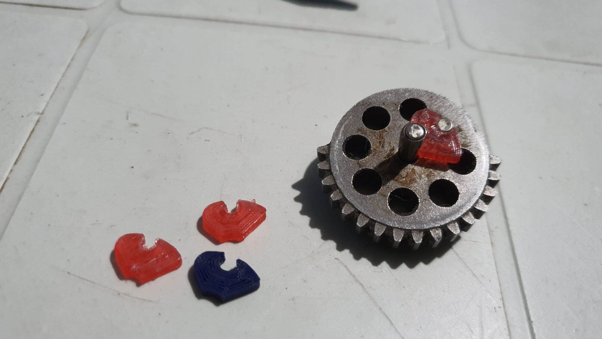 3d printed Sector gear delayer for softair gel blasters toys