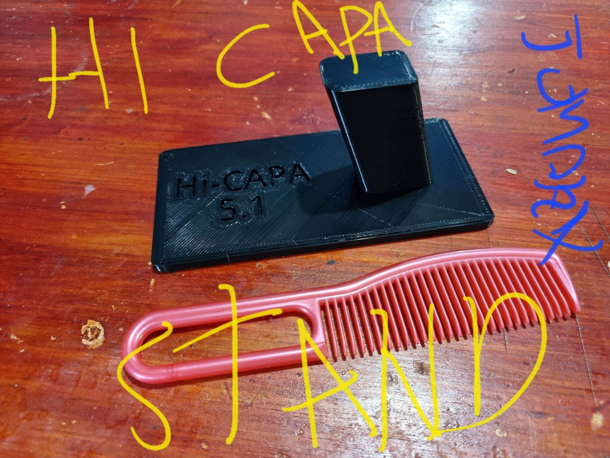 3d printed simple Hi Capa HiCapa Stand for SoftAir