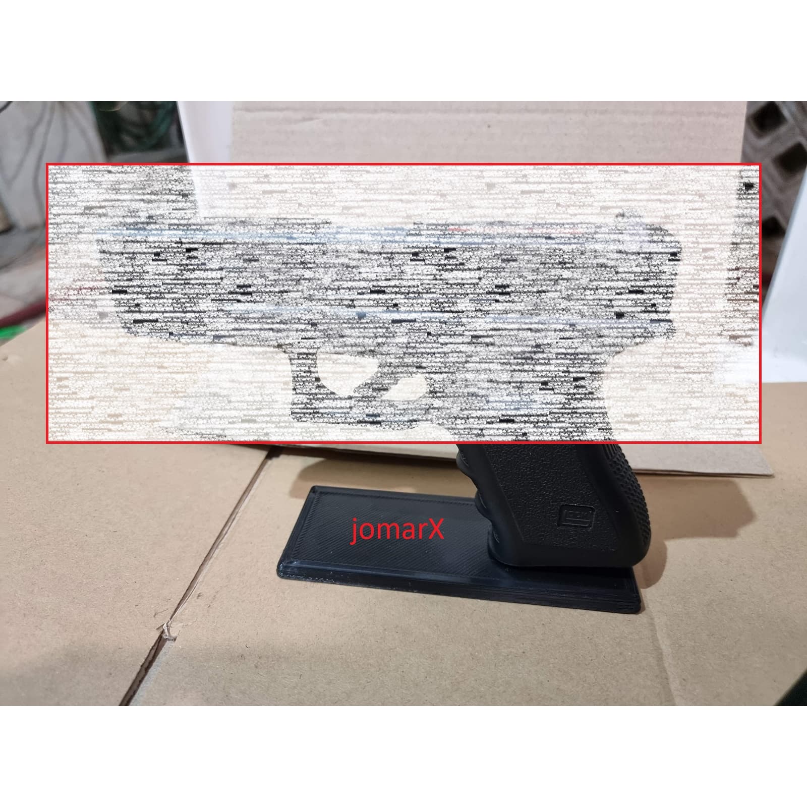 3d printed Simple TOY Glockz Stand for softAir or RS