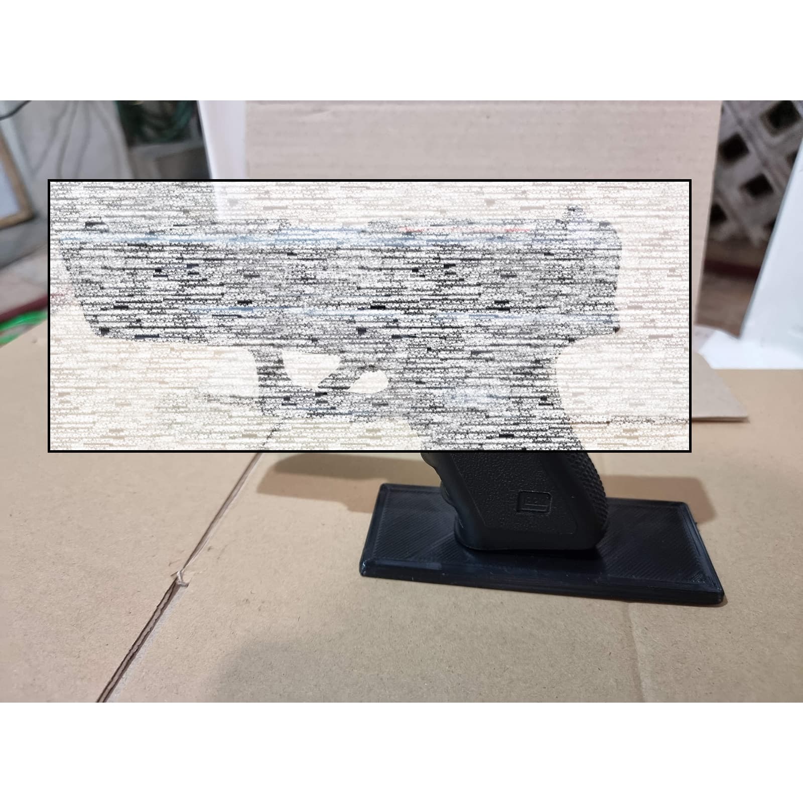 3d printed Simple TOY Glockz Stand for softAir or RS