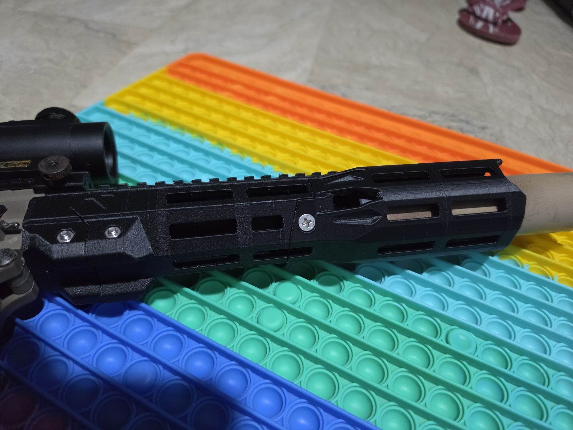 3d printed soft Air TOYS hand/guards designed by Redact3d