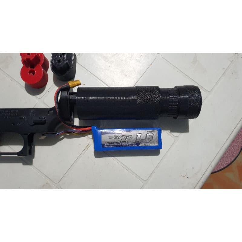 3d printed Speedball Battery Stock (Circular) designed by JomarX