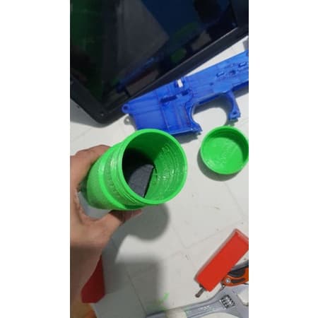 3d printed Speedball Battery Stock (Circular) designed by JomarX