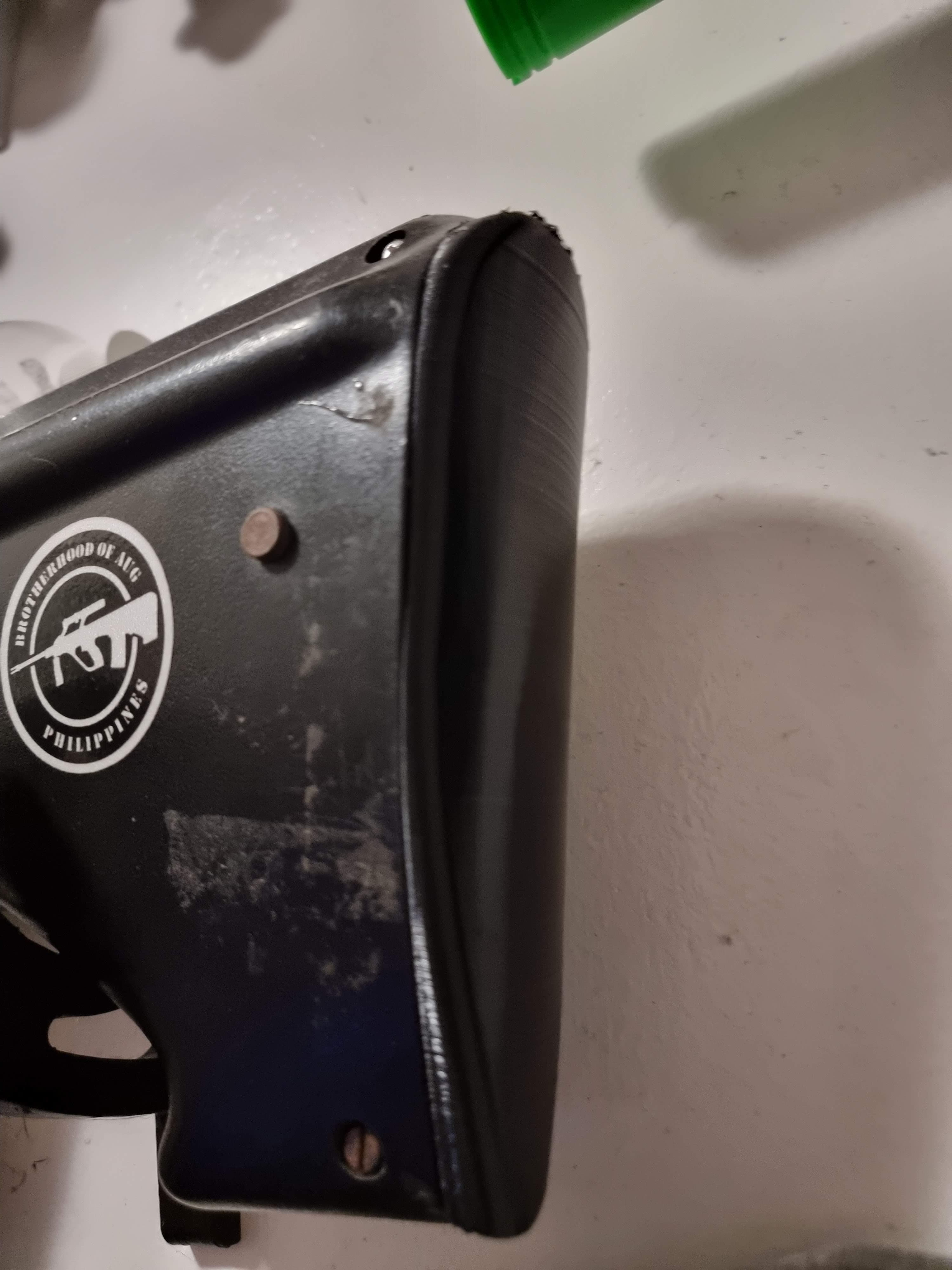 3d printed TOY Steyr AUG rubberized butt plates