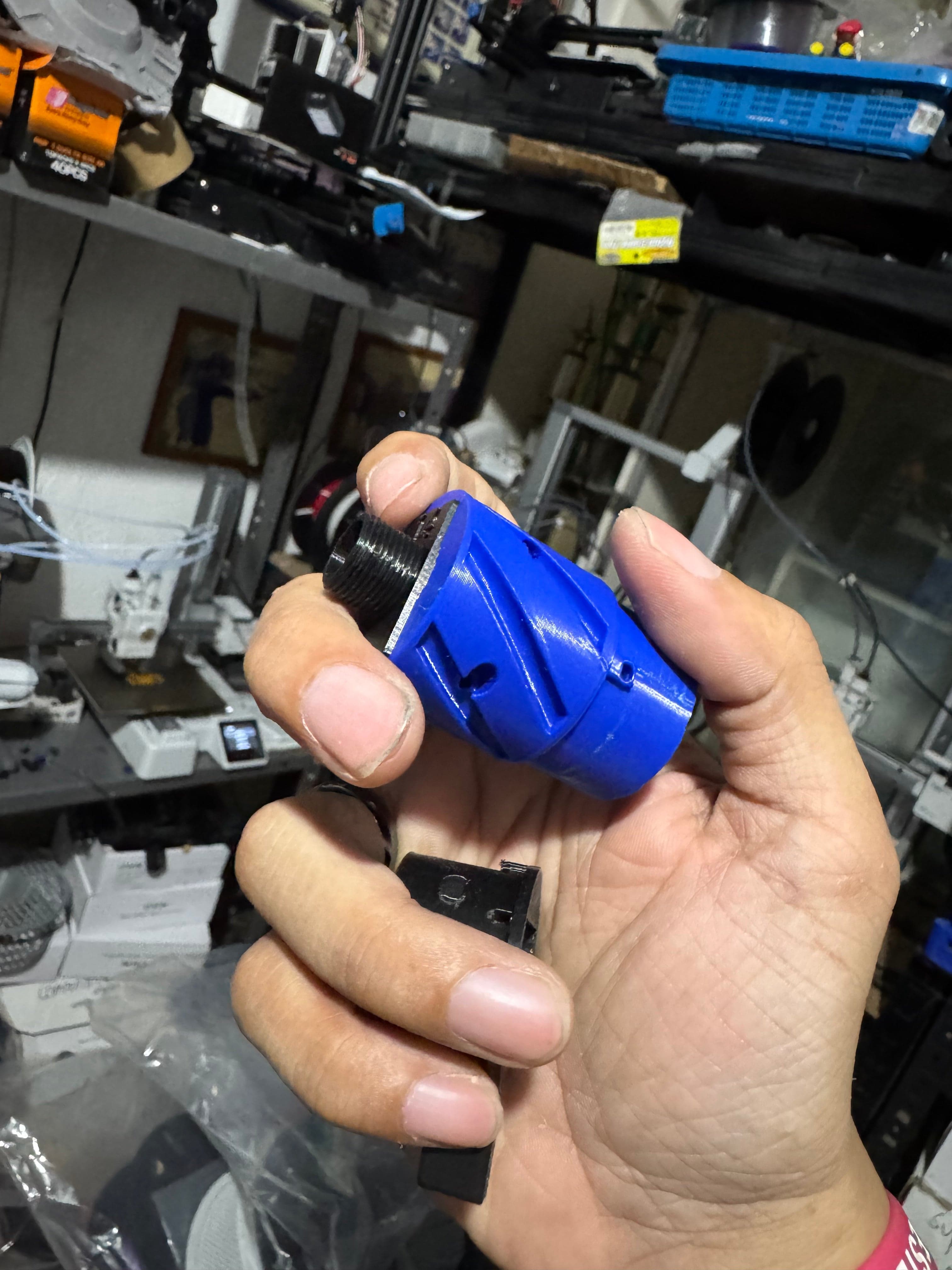 GHQ SQB Gel Blasters 3d printed upgrade thread hop up battery holder