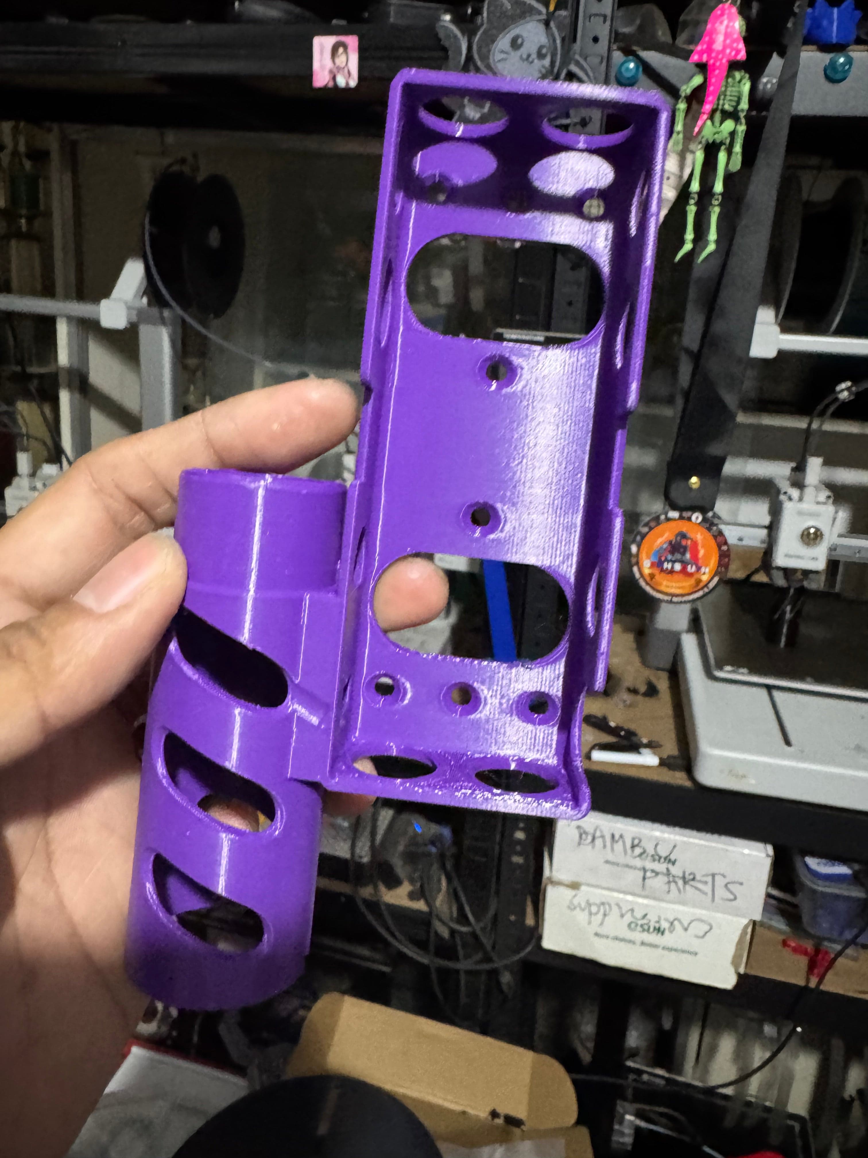GHQ SQB Gel Blasters 3d printed upgrade thread hop up battery holder