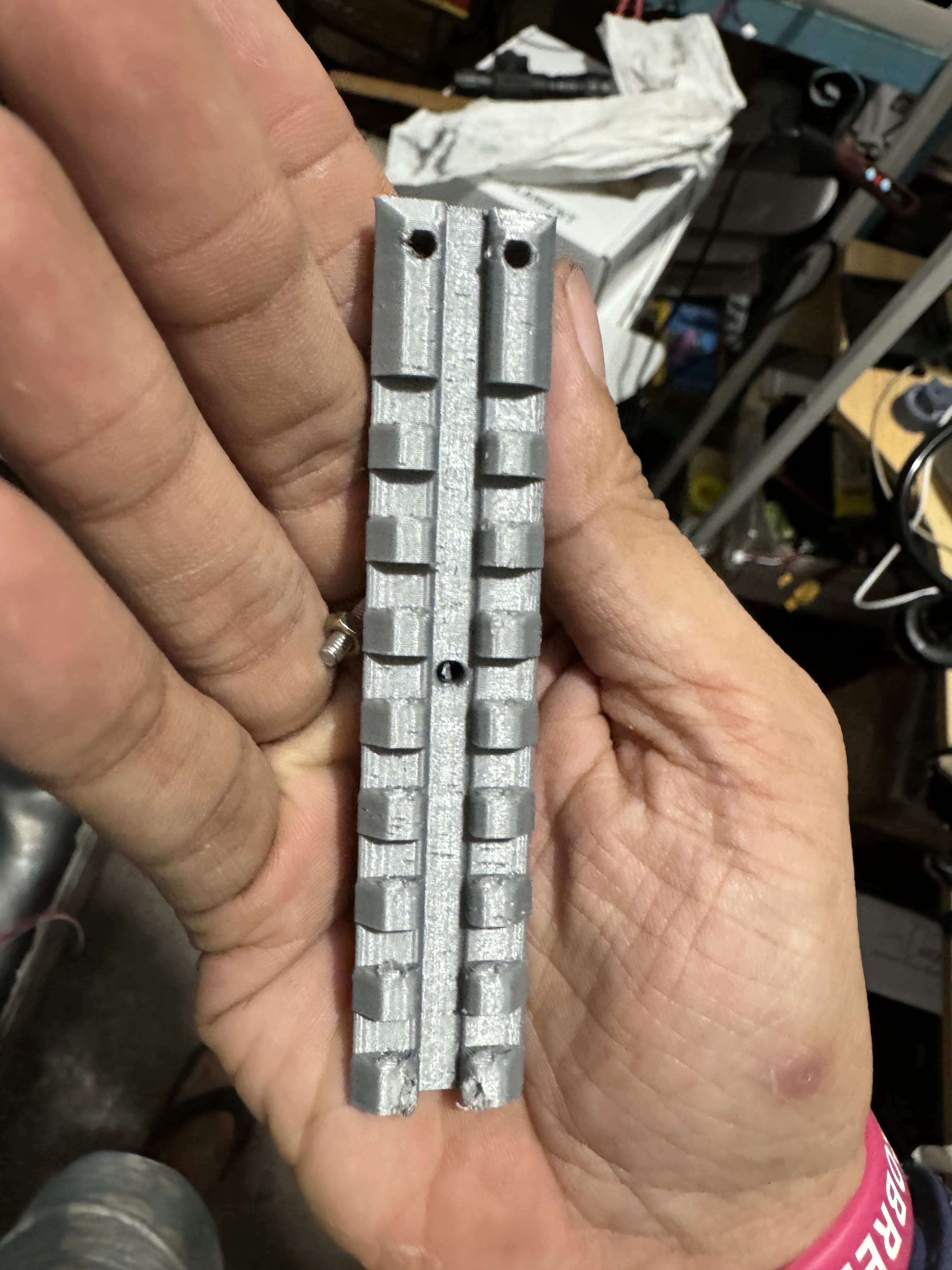 gel blaster AK 3D printed PLASTIC sight rails