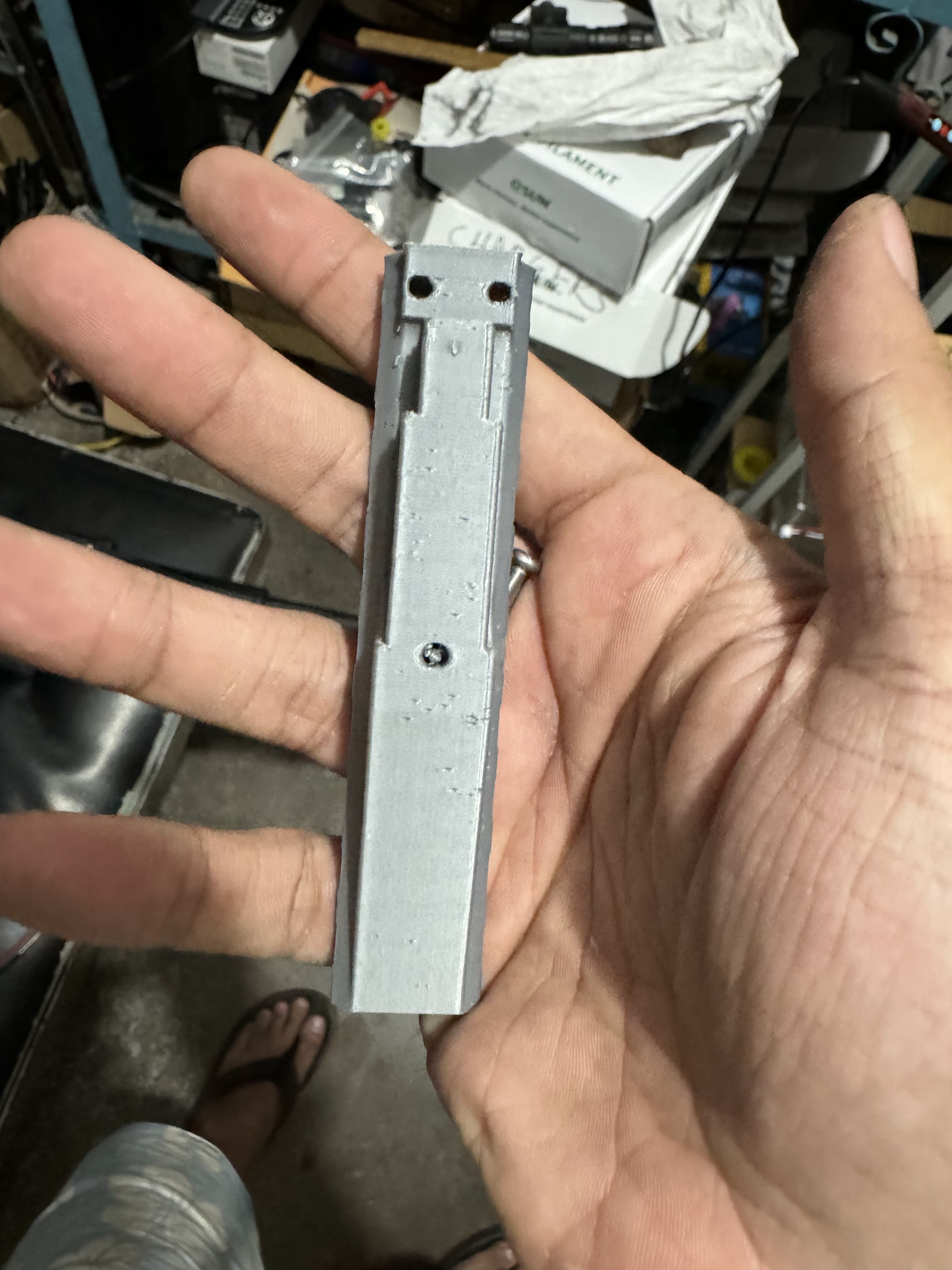 gel blaster AK 3D printed PLASTIC sight rails