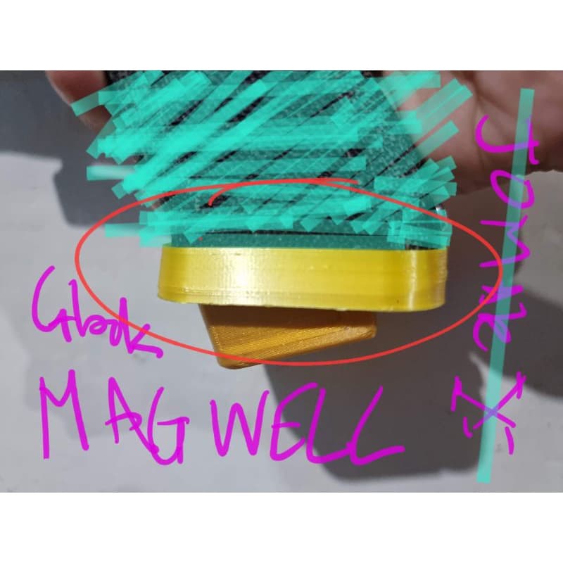 glockz Gen 3 / gen 4 PLASTIC mags well for EnC / WE (Soft Air) - 3D printed / TOY ONLY
