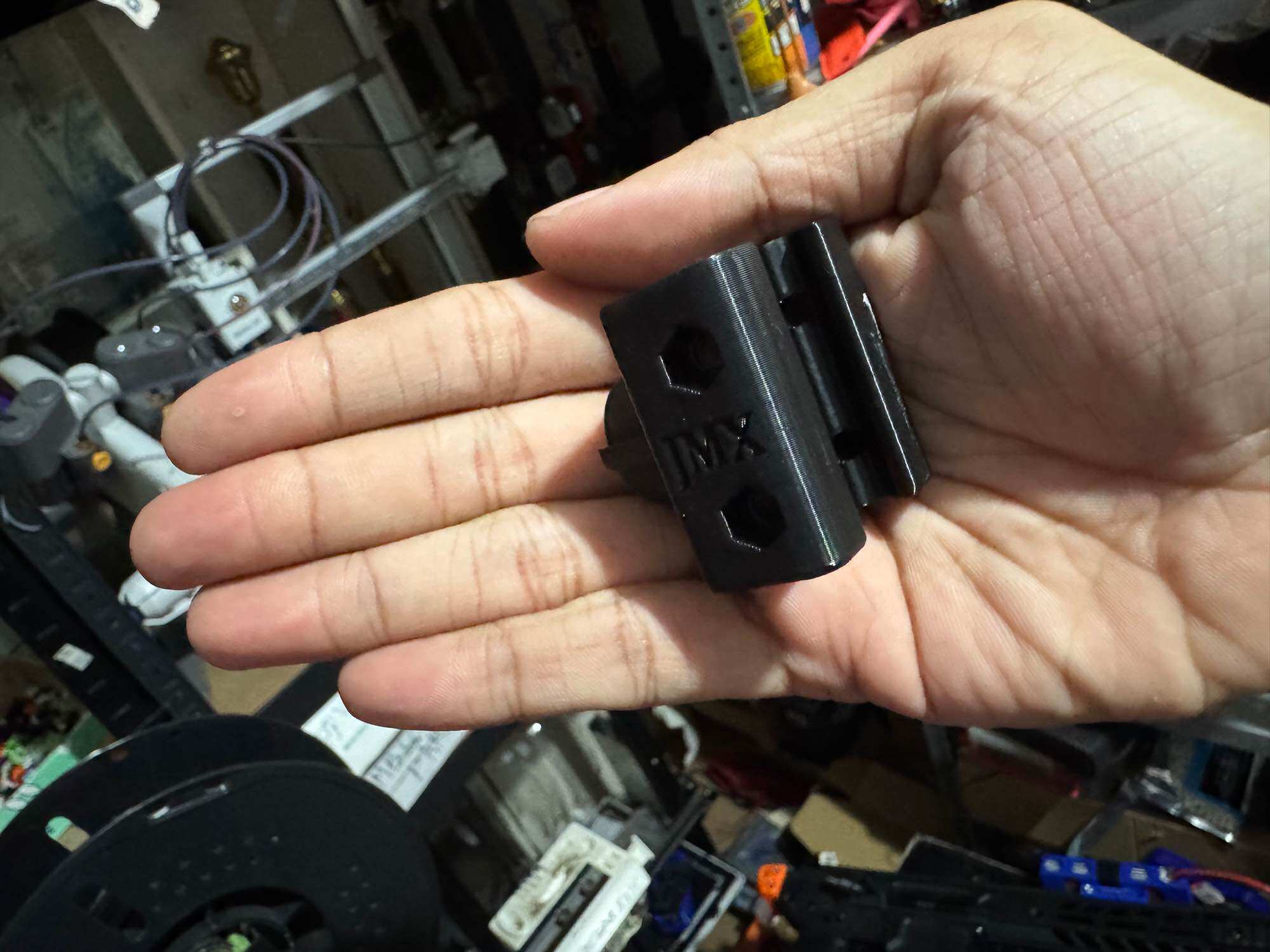 JomarX 3D printed Rails to tube adapter for sijun MCX TOY