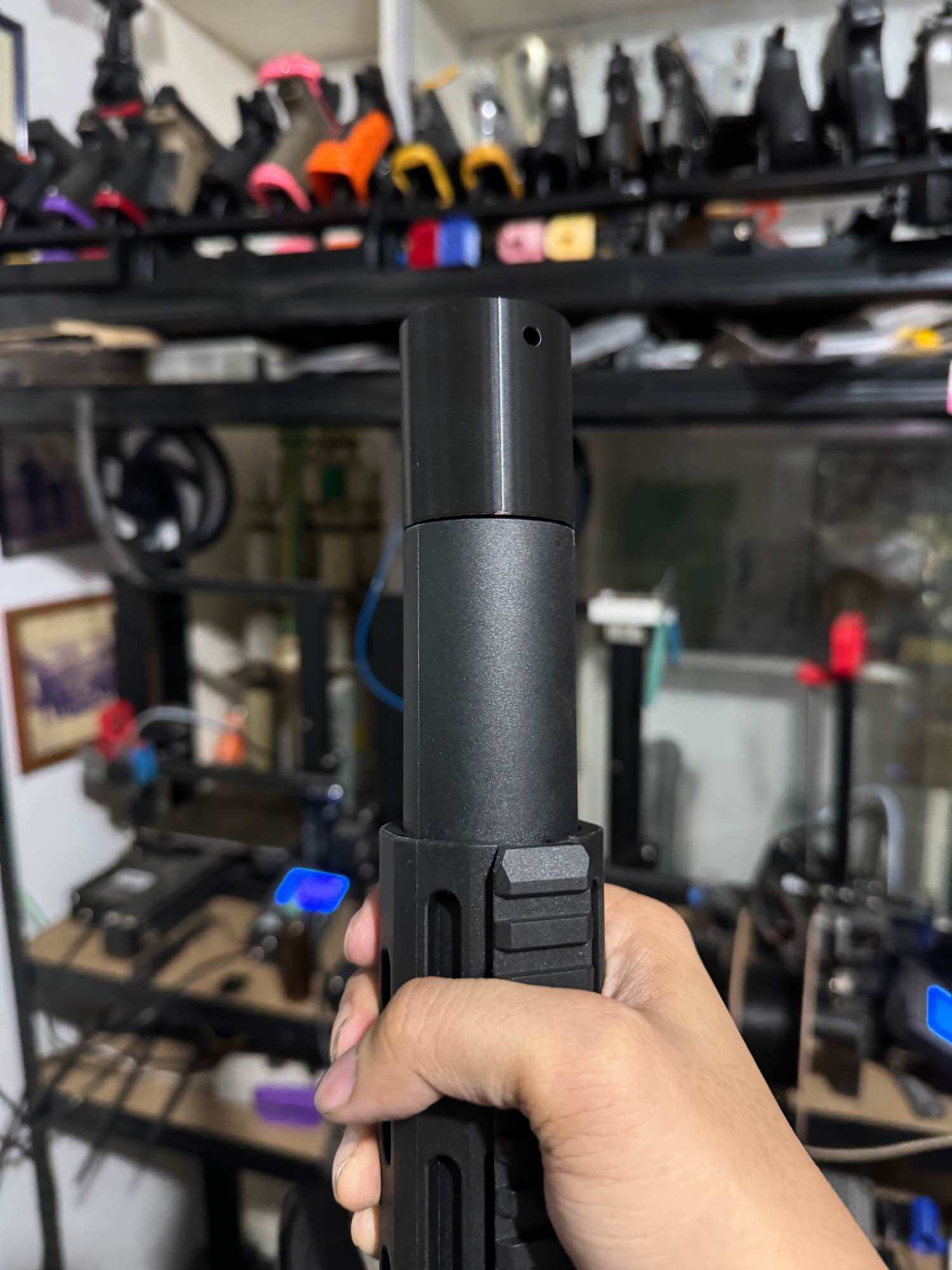 JomarX's 3d printed PLASTIC Honey Badger TOY Gel Blaster Hop up