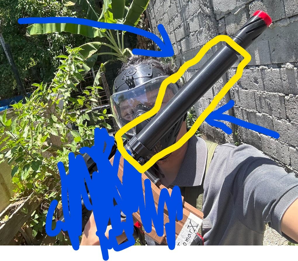 jomarx's 3d printed plastic speedball HandGuards for Gel Blasters / SoftAirz