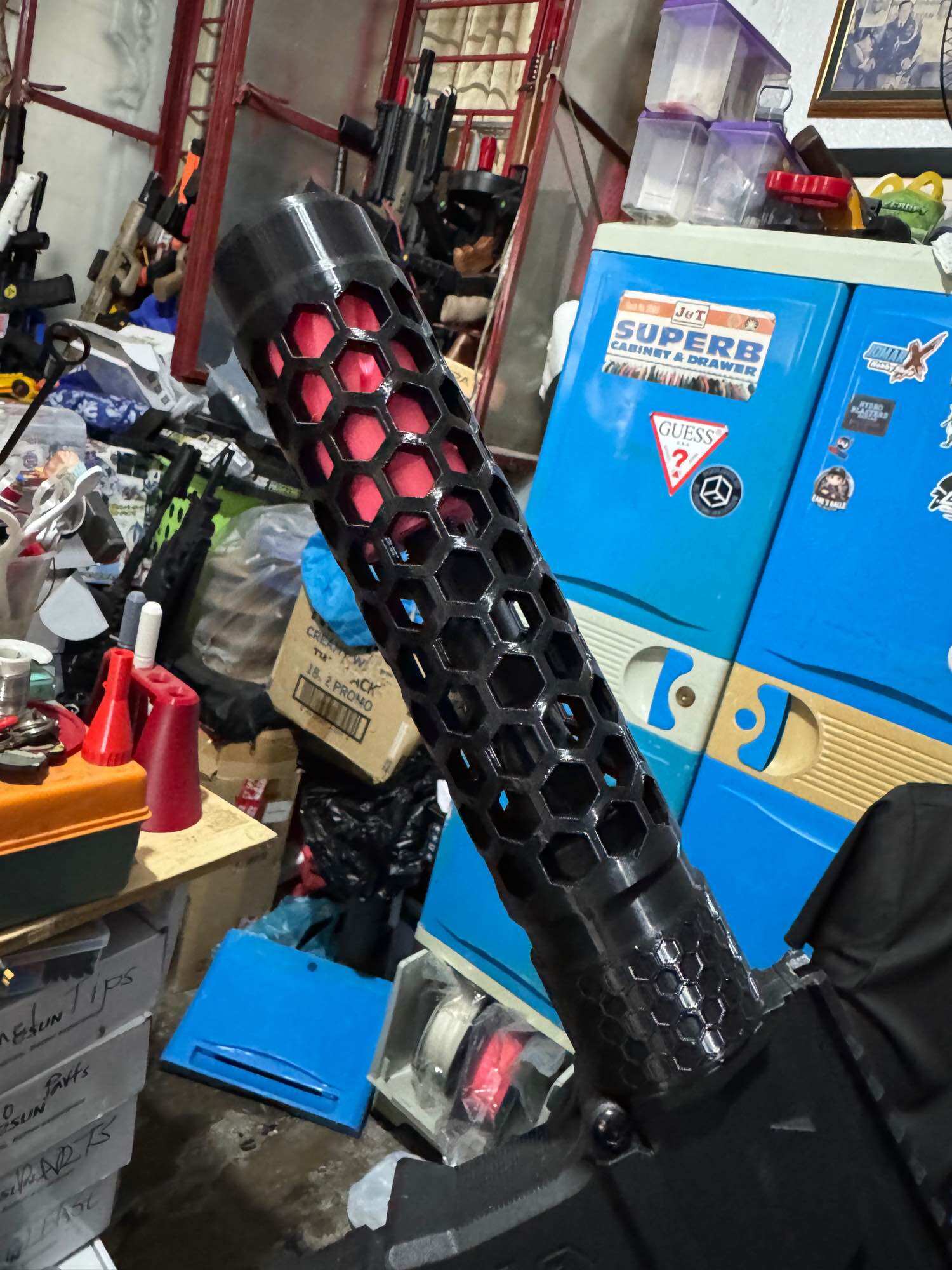 JomarX WD PDX 3d printed custom twist handguards for gel blasters toy
