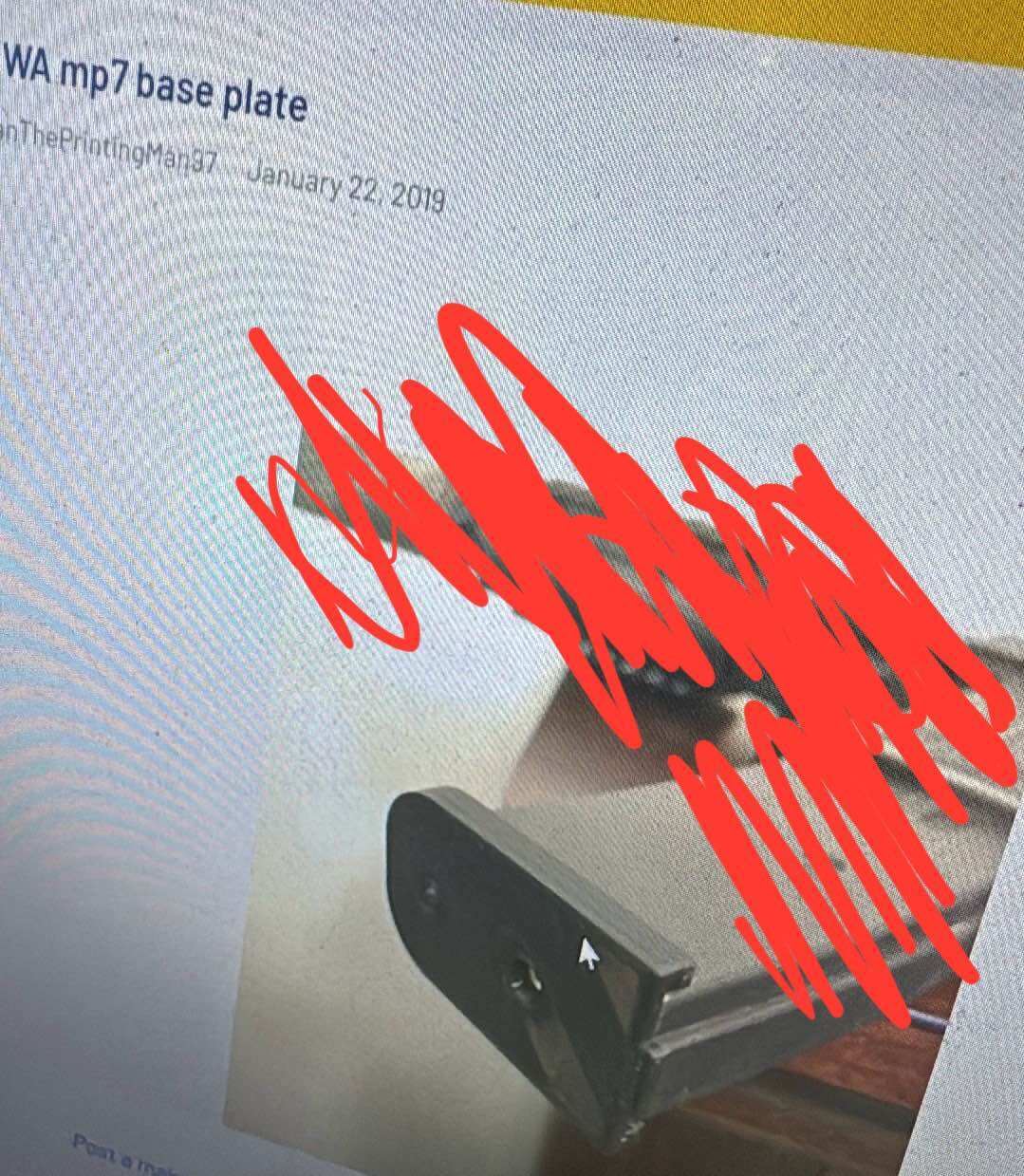 KWA mp7 3d printed TOY replacement pads